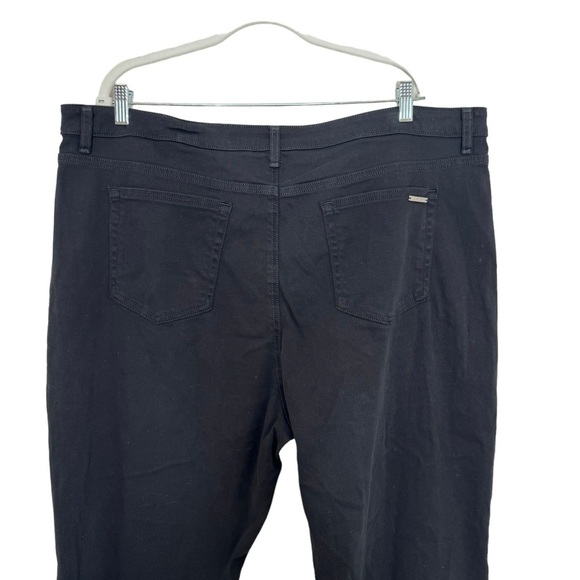 NWT MICHAEL MICHAEL KORS Black Wide Leg Crop Pant Size 22W - Picture 5 of 7